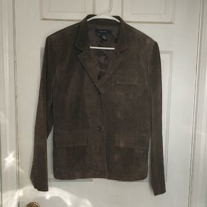 Jones Wear Brown Leather Jacket